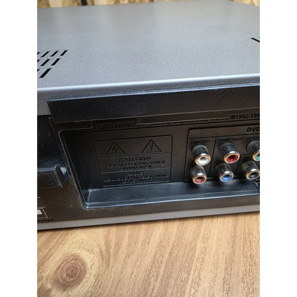 Samsung DVD-V2000 Dual DVD VCR Player Recorder Combo No Remote Phantom Surround